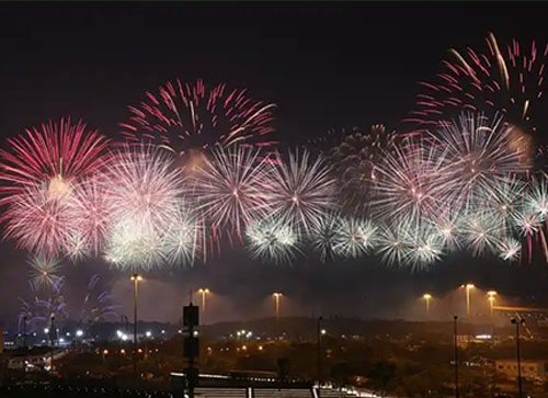 大宁县焰火晚会